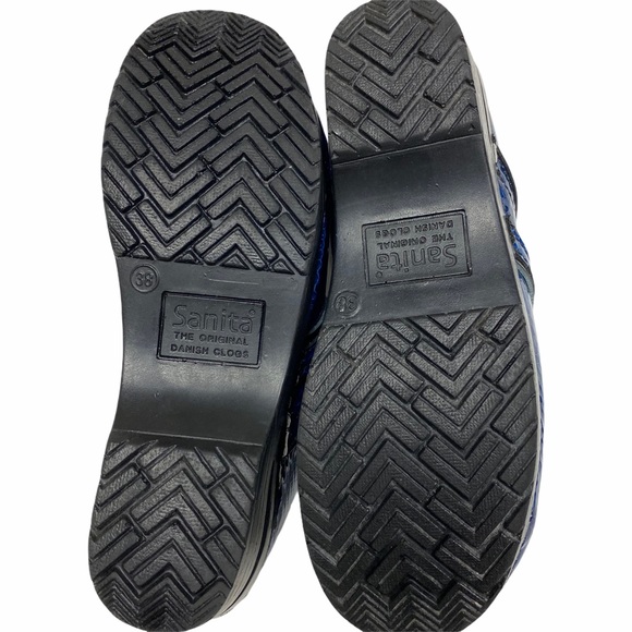 SANITA Blue Faux Snake Skin Clog - Picture 9 of 9